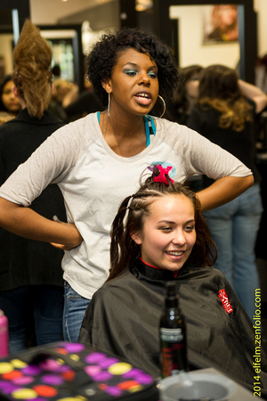 01-getting-ready 140325_ Shine Bright Like a Diamond Hair Show and benefit!