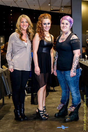 06-after-show_jenny-sings_teams 140325_ Shine Bright Like a Diamond Hair Show and benefit!